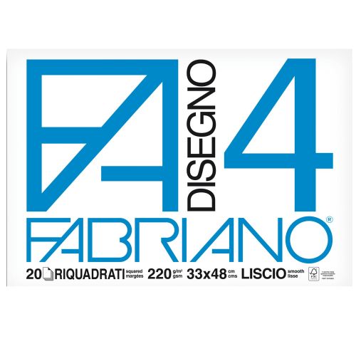 FABRIANO F4 BLOCCO 33X48 SQUADRATO 220GR 20FG 5201797